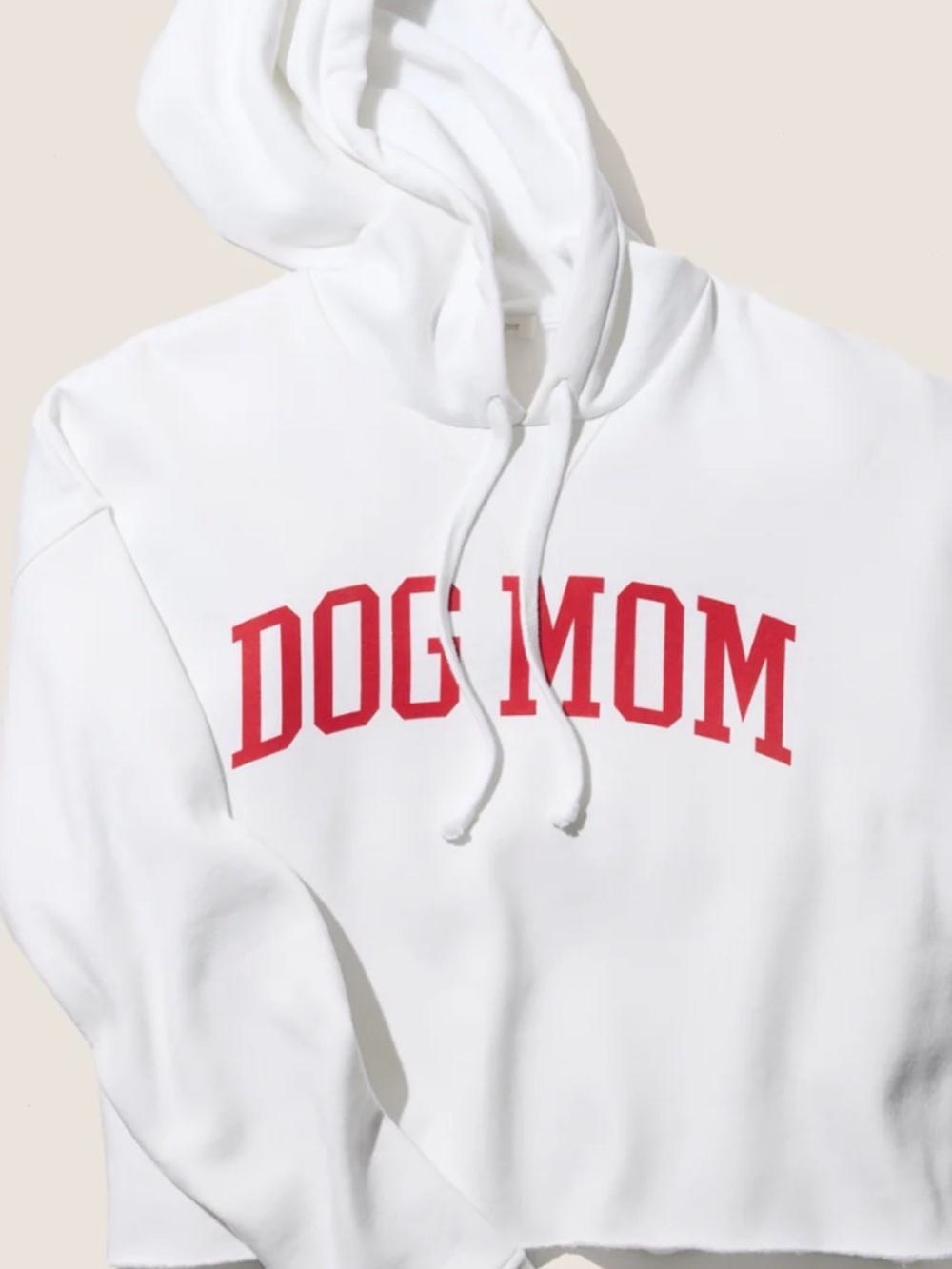 Favorite Daughter White Hoodie oversized DOG MOM large EUC